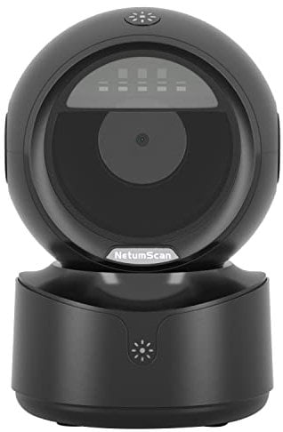 NetumScan omnidirektionaler Desktop Barcode Scanner, freihändiger kabelgebundener USB-QR-Barcode-Leser, 1D-2D-Barcode-Bilderkennung für Supermarkt, Einzelhandel, Kassensystem für Buchhandlungen NSA5