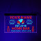 soulglass Personalisiert Ihr Name Benutzerdefinierte Startleiste Bier Gründungsjahr Farbe LED Leuchtreklame Blau & Rot Name Personalisiertes Höhle Des Menschen Bar Leuchtreklame