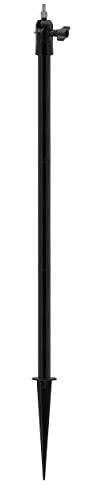 Holicfun Security Camera Ground Stake, Heavy Duty Stand Mount with Adjustable Angle and Height for Ring, Blink, Arlo, Eufy, Wyze, Google Nest, Simplisafe Cameras and Solar Panels (Black) | Universal 1/4”-20 threaded bracket, heavy-duty 21-inch stand, compatible with Ring/Blink/Arlo/Wyze cameras & more