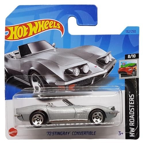 Hot Wheels - ´72 Stingray Convertible - HW Roadsters 8/10 - HKK12 - Short Card - GM - Silber metallic - Mattel 2023-1:64