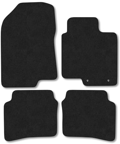 Fits Hyundai i20 (2020+) [Mild Hybrid] Carpet Car Mats | Black Edge Trim Tailored Fit Floor Mats Full Coverage Protection Accessories Easy Clean Anti Slip Made in the UK