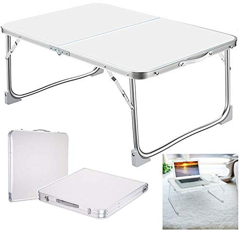 Royalswill Campingtisch klappbar aus Aluminium, Mini Klapptisch Beistelltisch Falttisch Leicht Klappbar Tisch Reisetisch für Camping Picknick Kochen Garten Wandern Reisen, 60x40x26cm
