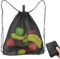 Bolsa de Malla Con Cordón para Playa, Gimnasio y Deporte - Mochila de Almacenamiento Apilable para Hombres, Mujeres y Niños - Ideal para Natación y Buceo