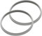DuBom Replacement Rubber Electric Pressure Cooker Parts Sealing Ring Gasket (Pack of 2) - Pressure Cooker Sealing Ring Silicone Fits Many Stovetop Models 22/24/26cm (22cm)