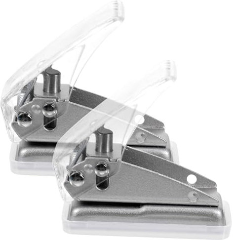 Lurrose 2 Pièces perforateur monotrou poinçons artisanaux disjoncteur de trou de papier de bureau perforatrice perforeuse perforateur portable perforateur de liant rond outil