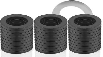 30 Piezas 3/4 Pulgada Arandelas de Goma Planas, Arandelas Redondas Planas Juntas de Goma para Grifos Conexiones de Mangueras y Ducha Anillos de Sellado para Filtros y Plomería