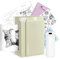 ORGBRO Sticker Printer, X3 Mini Bluetooth Thermal Portable Sticker Maker Supports 2-3 Inch Width, with 1 Roll Thermal Paper, Suitable for Study Notes, Photos, 300DPI Compatible with Phone, Olive Green