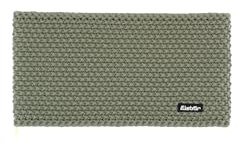 Eisbär Jamie Stirnband grün - 13,5 cm Breite, Merino-Mix (mulesingfrei), Grobes Strickdesign, Fleece-Innenband aus 100% recyceltem Material, Perfekt für Ski, Snowboard, Outdoor & Winteraktivitäten