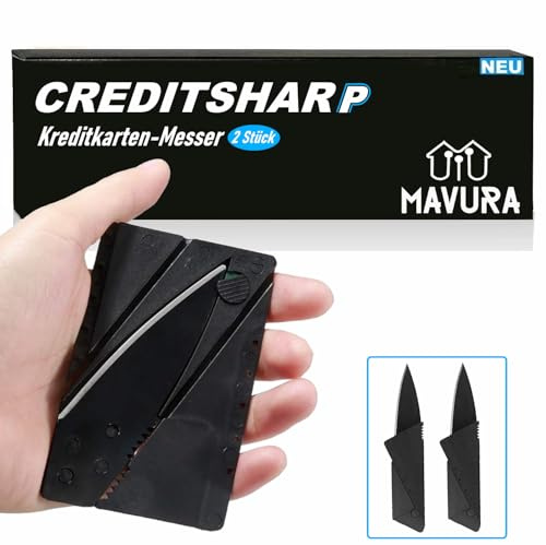 MAVURA CREDITSHARP Kreditkartenmesser Klappmesser Faltmesser Jagdmesser