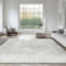 Leesentec Teppich Wonzimmer Groß Schlafzimmer Teppiche 200x250cm Kurzflor Grau Creme Weiß Carpet Living Room Kinderzimmer Antirutsch Modern Geermetrische Absttakter Kurzfloriger