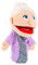 GARVALON Kreative Handpuppe Für Interaktive Handspielzeug Figur Realistische Großmutter Handpuppe Aus üsch Perfekt Für Geschichten Und Aufführungen