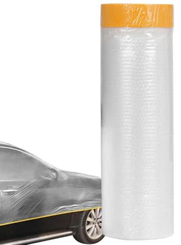 Painting Protection Film - Pre Taped Masking Film, Automotive Clear Paint Protection Film | Multiple Uses Scratch Resistant Uv Proof, durabl And Flexible, Paint Shield For Car, Truck, Motorcycle, Suv