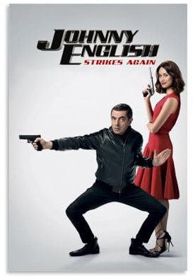 LRXDECOR Johnny English Strikes Again 1 Poster, klassische Komödie Filmposter auf Leinwand, Wandkunstdruck für modernes Zuhause, Schlafzimmer, ästhetische Dekoration