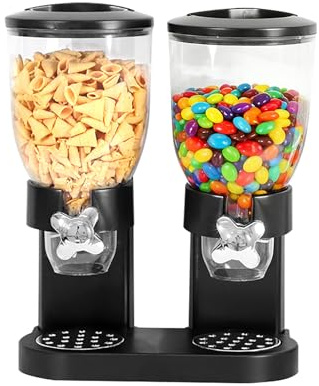 LUPATDY 2er Pack Müslispender 2L, Aufbewahrungsbox Küche Organizer mit Deckel, Cereal Dispenser für Müsli, Kaffeebohnen, Trockenlebensmittel, Süßigkeiten, Reis, Getreide
