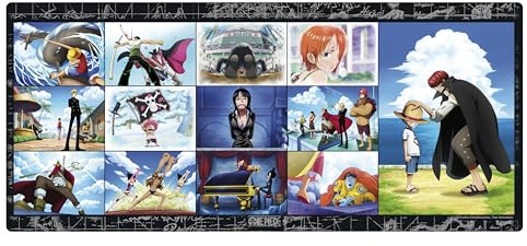 ABYSTYLE – Tapis de Souris Gaming XXL One Piece Souvenirs de l’Équipage – Produit Officiel – 90 x 40 cm – Surface Lisse – Base Antidérapante