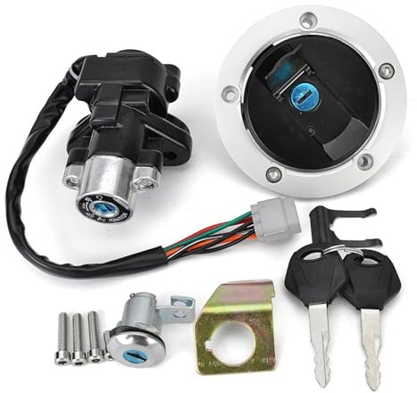 Pour Suzuki GSF650 GSF650S Pour Bandit 650 GSF1250 37000-07810 Kit Contacteur D'allumage Bouchon Réservoir D'essence Et Verrou Selle Neiman Serrure De Démarreur