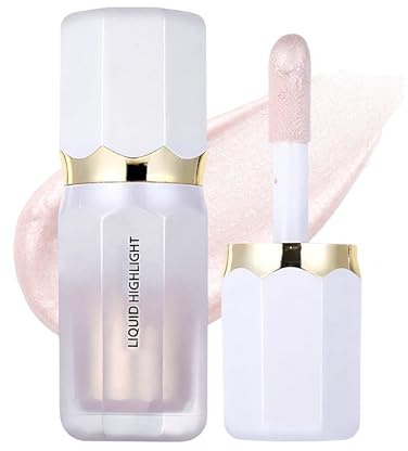 Erinde Liquid Highlighter, Für Augen, Gesicht und Körper, Als Lidschatten und Highlighter Verwendbar, Aufbaubare & Leicht Verblendbare Formel, Wasserfest & Langanhaltend, Strahlendes Glow-Finish #02