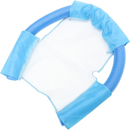 FOMIYES Filet de Chaise Flottante Piscine 150 Cm Bleu en Epe, Flottabilité Élevée, Chaise Longue Natation pour Adultes et Garçon et Filles, Accessoire de Détente Aquatique et Aide