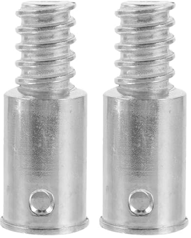 DOITOOL 2pcs Metal Threaded End Broom Handle Connector Adapter for 25mm Diameter Poles, Replacement Threaded Tip for Mop and Push Broom Handles, Suitable for Telescopic Extension Poles