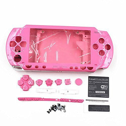Gehäuse mit Tasten und Schraubendrehern für PSP 1000 1001 (Rosa)