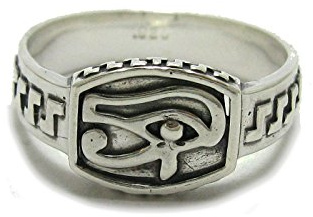 Sterling silber herren ring 925 Amon Ra Auge R001783 Empress