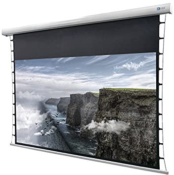 DELUXX Cinema Motorleinwand Tension 221 x 124cm, 100 - 4k Pro Fibre MWHT