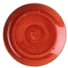 Churchill Stonecast -Coupe Plate Teller- Durchmesser: Ø21,7cm, Farbe wählbar (Spiced Orange)