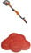 Evolution Power Tools Telescopic Dry Wall Sander with Set of 6 Sanding Discs,180 Grit