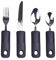 Children's Disability 4 Piece Cutlery Early Learning Aid, Thick, Easy Grip Handles. Ideal for Children & Young Adults with Learning Difficulties, Limited Dexterity, Handicaps and Visual Impairments.