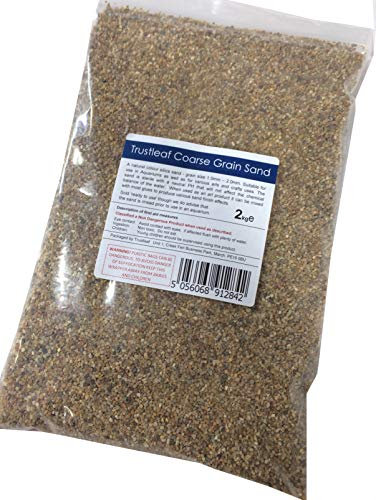 Trustleaf 2 kg natürlicher Kieselsand – grobe Körnung 1 mm-2 mm – Kunst und Handwerk – Aquarien