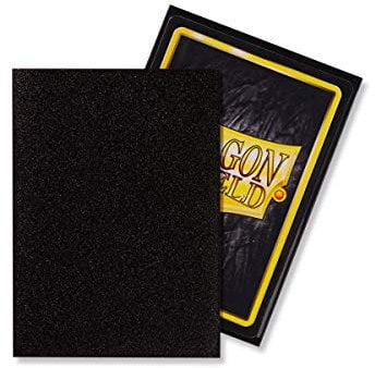 Dragon Shield 100 Count Standard Size Matte Deck Protector Sleeves (Matte Jet)