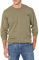 Dickies Men's Long Sleeve Heavyweight Crew Neck Work Utility T-Shirt, Military Green Heather, XL