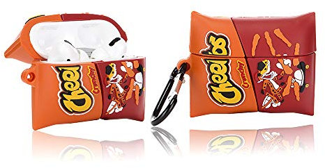 YIGEYI Silikon Hülle Kompatibel mit Airpods Pro Funny Cute 3D Cartoon Case Cover[Lustige Snacks Series 2] (Cheetos)