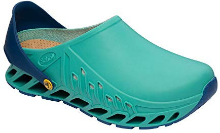 Scholl Evoflex, Scarpe da Lavoro Unisex - Adulto, Smeraldo Blu Navy, 37 EU