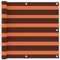 vidaXL Balkon Sichtschutz Bespannung Terrasse Windschutz Sonnenschutz Balkonbespannung Balkonverkleidung Orange Braun 90x600cm Oxford-Gewebe