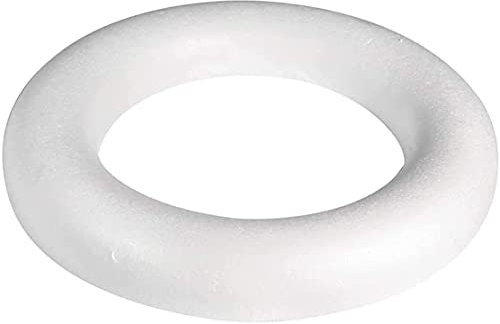 arkCRAFT Festive Polystyrol-Ringe/Kränze (1, 25 cm)