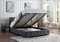 Home Treats Bed and Mattress Set | Double Bed With Mattress and Storage | Ottoman Bed Gas Lift Up 4FT6| Dark Grey Linen Fabric (Double - Pocket Sprung Mattress, Dark Grey)