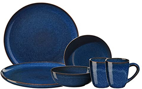 ASA SAISONS midnight blue Frühstücksset 6tlg