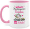Tasse Tassen 325ml - Einschulung Schulanfang - Bye Bye Kindergarten Glitzer Schule | Tschüss Kindergarten | Abschied Kita Goodbye - 325 ml - Rosa - schultüte geschenke