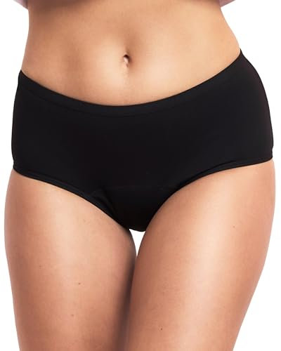 femtis Periodenunterschwäsche Starke Blutung, Menstruationsunterwäsche aus Baumwolle, Periodenunterwäsche Slip ersetzt 3 Tampons, Periodenunterschwäsche Mädchen, XXS - 6XL