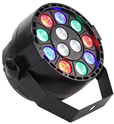 4 Stück 7 Kanäle Bühnenscheinwerfer LED Scheinwerfer RGB DMX512 DJ Spot Effekte Licht Discolicht Beleuchtung für Stage DJ Party Show Bar Halloween Weihnachten