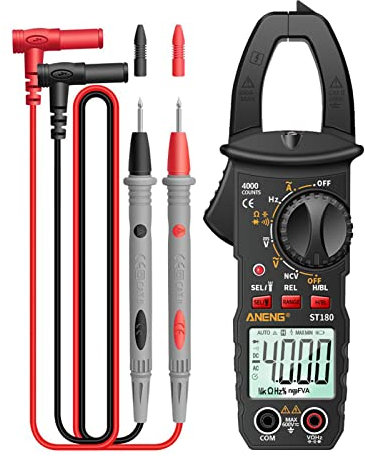 ST180 4000 conteggi Tester di pinza di corrente amperometrica digitale multimetro pinza multimetro Voltmetro Amperometro Tensione CA CC Misuratore di corrente universale CA NCV