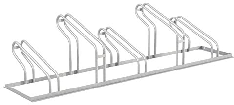 Alberts 694791 Fahrradständer City | feuerverzinkt | 1750 x 489 x 412 mm | Bügel-Ø 16 mm | Anzahl Einstellplätze 5