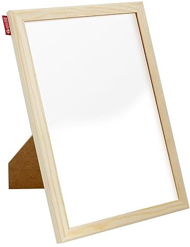 Memobe - Magnettafel Klein 30x21 cm - Whiteboard Magnetisch - Pinnwand Magnetisch mit Holzrahmen - Magnetwand Kinderzimmer, Büro Organizer, Schule Zubehör - Magnet Tafel Kinder zum Beschriften