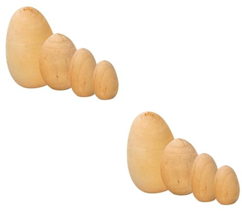 COHEALI 8 Stk Ostern-Nistpuppe Tu so, als würdest du Eier spielen weiße Eier zum Basteln Ornament Eierdekorationen schönes Osterei Foto nachgeahmte Eier Anhänger schmücken