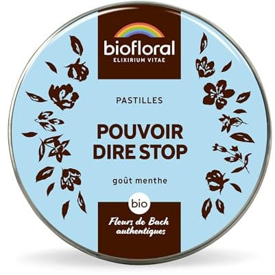 BIOFLORAL - Pouvoir Dire Stop - BIO - 165 Pastilles - Force intérieure - Fleurs de Bach Authentiques