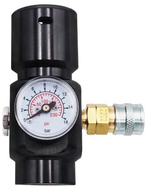 rovrai Upgrade Paintball Co2 Pressure Regulator Mini Sef Super Fast Refresh HPA Lower Pressure Regulator Co2 HPA Input 1500 PSI Output 0-130 psi