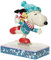 Enesco Peanuts by Jim Shore Snoopy und Woodstock Eislauffigur, 15 cm, Mehrfarbig