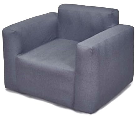 Hi-Gear Single Inflatable Chair for 1 Person with Supportive Back and Armrests, Armchair Design, Lightweight, Portable, Compact Pack Size, Camping, Festivals, Outdoor Events, includes Carrybag, Grey