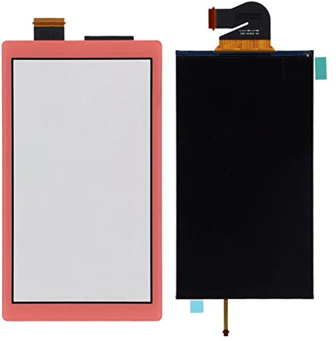 Écran de Remplacement pour Switch Lite, écran LCD et Ensemble d'écran Tactile numériseur, pièces de réparation de Panneau d'affichage LCD de Remplacement pour Switch (Pink)